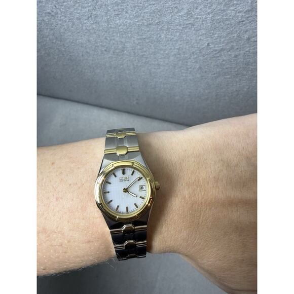 Citizen Eco-Drive Watch Ladies Two-tone Stainless Steel Citizen Watch - Picture 2 of 8